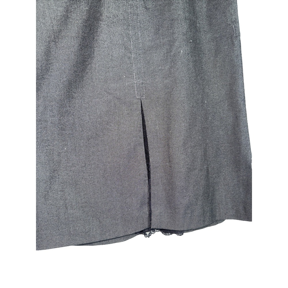 Sigrid Olsen Gray Y2K Minimalist Skirt Set Size 8 Quiet Luxury Capsule Wardrobe - Picture 7 of 16
